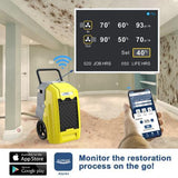 AlorAir Storm Ultra 90 Pint-Wi-Fi Commercial Dehumidifier Water Damage Restoration