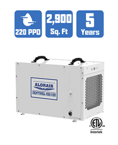 AlorAir Sentinel HDi100 Basement/Crawlspace Dehumidifier 100 Pints with Condensate Pump